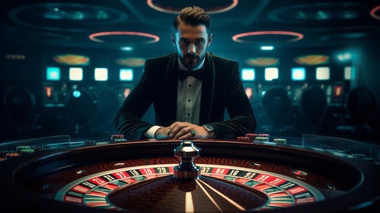 Live dealer card table at dewatogel online with multi-camera view